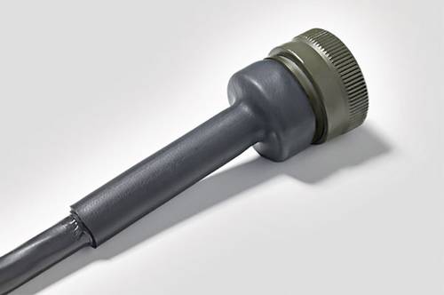 HellermannTyton 341-24060 Schrumpfschlauch mit Kleber Schwarz 24mm 6mm Schrumpfrate:4:1 Meterware von HellermannTyton