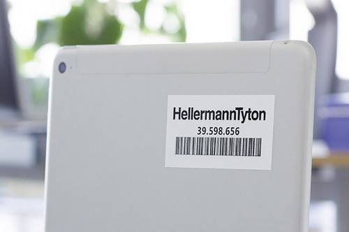 HellermannTyton 594-11011 TAG163LA4-1101-WH-1101-WH Etikett für Laserbedruckung von HellermannTyton