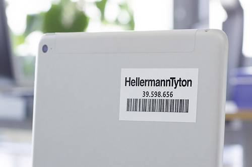 HellermannTyton 594-31101 TAG122LA4-1101-WH-1101-WH Etikett für Laserbedruckung von HellermannTyton