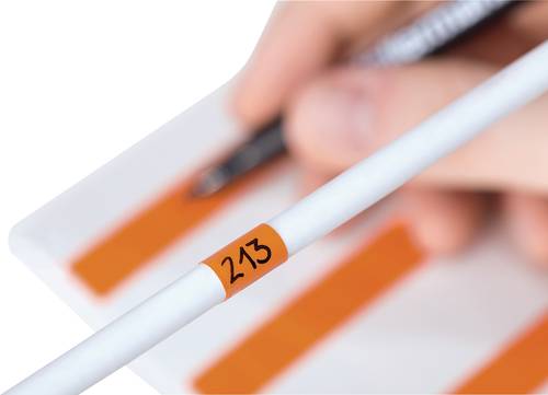 HellermannTyton 598-41402 HSMB-C3-1402-OG-1402-CL/OG Etiketten-Kabellaminierer Orange 1St. von HellermannTyton