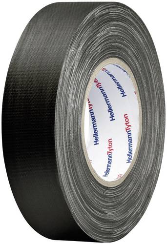 HellermannTyton HTAPE-TEX-BK-19X10 712-00204 Gewebeklebeband HelaTape Tex Schwarz (L x B) 10m x 19mm von HellermannTyton