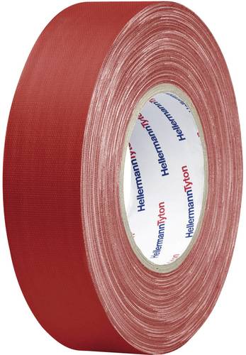 HellermannTyton HTAPE-TEX-RD-19x50 712-00501 Gewebeklebeband HelaTape Tex Rot (L x B) 50m x 19mm 1St von HellermannTyton