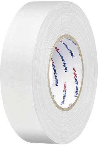 HellermannTyton HTAPE-TEX-WH-19X10 712-00205 Gewebeklebeband HelaTape Tex Weiß (L x B) 10m x 19mm 1 von HellermannTyton