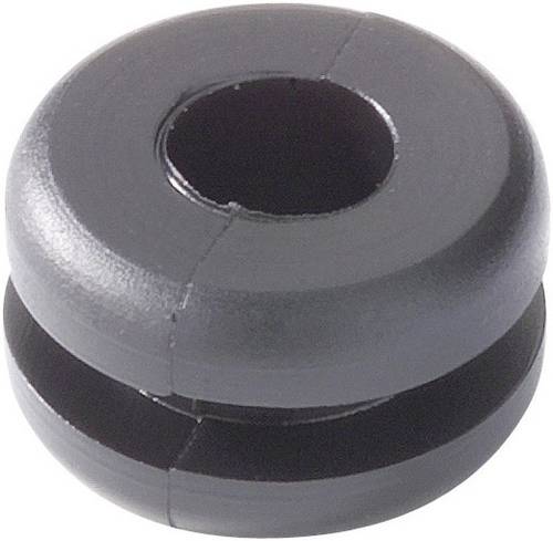 HellermannTyton HV1502-PVC-BK-N1 Kabeldurchführung Klemm-Ø (max.) 6.5mm Plattenstärke (max.) 1.5m von HellermannTyton