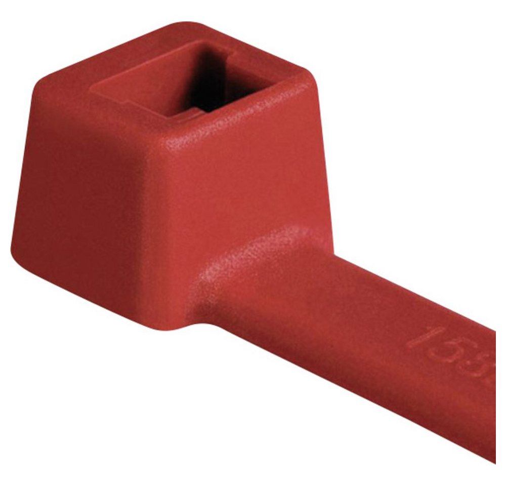 HellermannTyton Kabelbinder HellermannTyton 116-01812 T18R-PA66-RD-C1 Kabelbinder 100 mm 2.50 mm R (T18R-PA66-RD-C1) von HellermannTyton