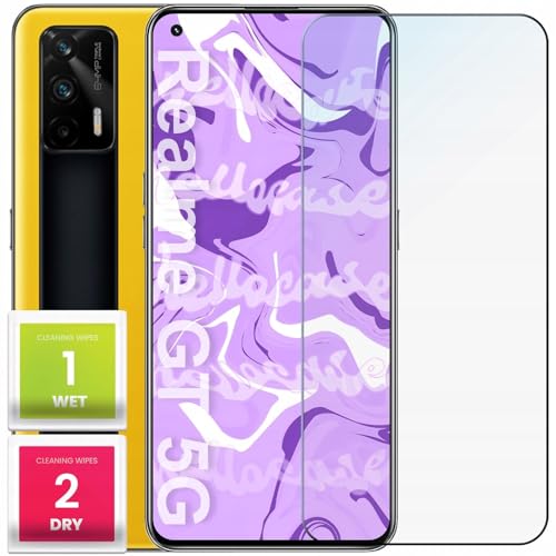 Gehärtetes Glas für Realme GT 5G Für Bildschirm, Flach, Härte 9H, 2.5D Displayschutzfolie, Schutzglas, Schutzfolie, Case Friendly, Display von Hello Case