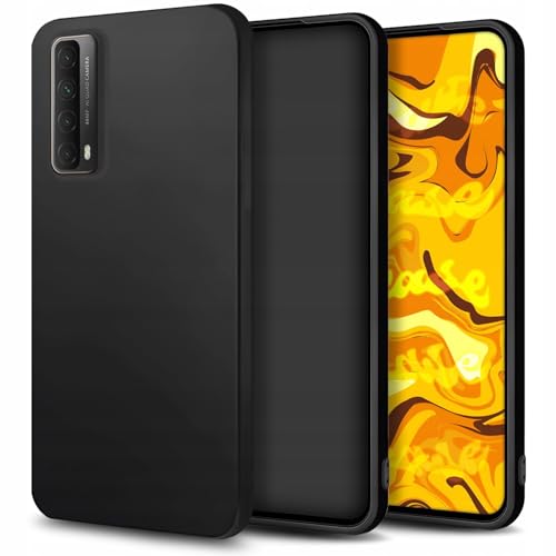 [HelloCase] Hülle für Huawei P Smart 2021 Schwarz, Matt, Glatt, Slim, Schutz, Hülle, Handytasche von Hello Case