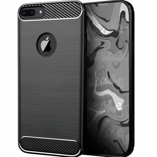 [HelloCase] Hülle für IPHONE 7 PLUS / 8 PLUS - Carbon Handy Back Case - Strapazierfähiger Schutz, Schlankes Design, Stilvolle Carbon Design, Präzise Ausschnitte von HELLO CASE