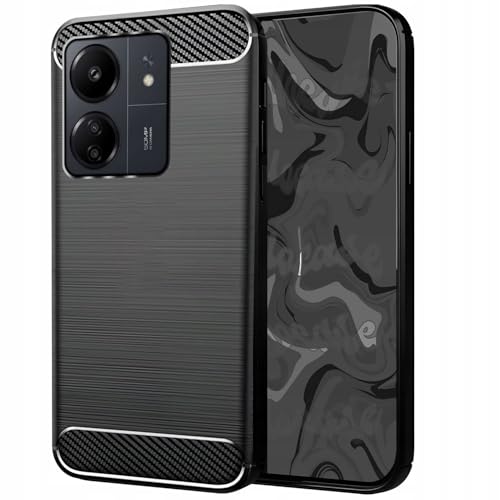 [HelloCase] Hülle für Xiaomi Redmi 13C 4G / Poco C65 - Hülle Carbon Handy Back Case - Robuster Schutz, Schlankes Design, Stilvolles Carbondesign, Präzise Ausschnitte von HELLO CASE