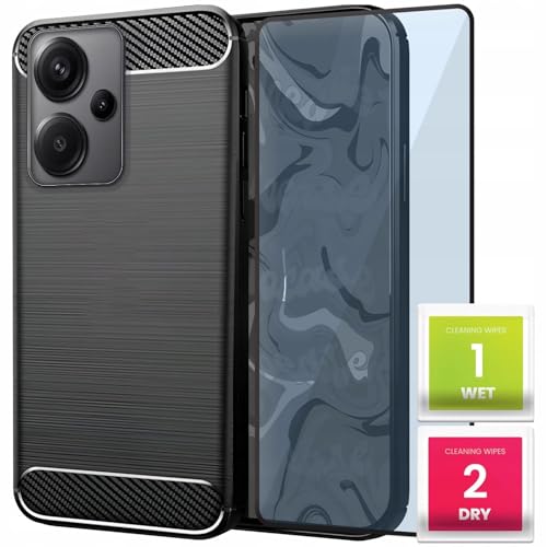 [HelloCase] Hülle für Xiaomi Redmi Note 13 Pro 5G - Carbon Handy Back Case - Strapazierfähiger Schutz, Schlankes Design, Stilvolle Carbon Design, Präzise Ausschnitte + Gehärtetes Glas 2.5D 9H von Hello Case