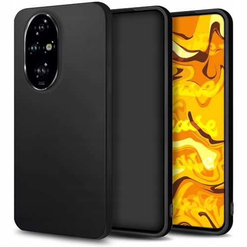 [HelloCase] Tasche für Honor 200 Pro Schwarz, Matt, Glatt, Slim, Schutz, Hülle, Handytasche von Hello Case