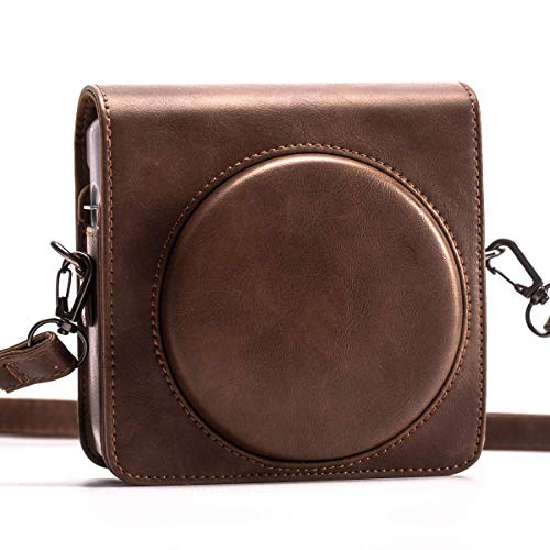 HelloHelio Schutzhülle für Fujifilm Instax Square SQ6 Sofortbildkamera - Premium Vegan Ledertasche mit abnehmbarem Riemen, Vintage Browm HelloHelio Schutzhülle für Fujifilm Instax Square SQ6 Sofortbildkamera - Premium Vegan Ledertasche mit abnehmbarem Riemen, Vintage Browm von Hellohelio