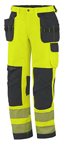 Helly Hansen Workwear Warnschutz Montagehose York Construction Pant Arbeitshose, Größe 88, gelb, 76456 von Helly Hansen Workwear