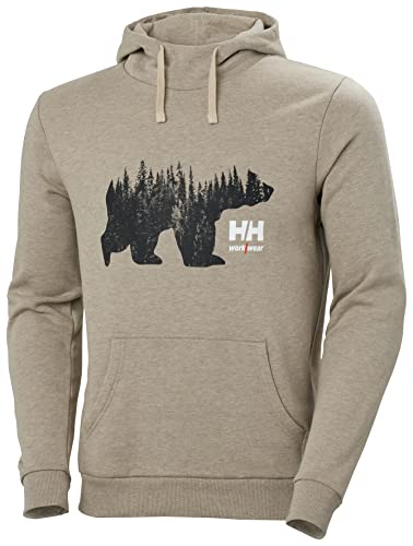 Helly-Hansen Men's Workwear HHWW Graphic Hoodie, Sand Melange von Helly Hansen Workwear