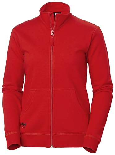 Helly-Hansen Women's Workwear Manchester Zip Sweatshirt, 220 Alert Red - XS von Helly Hansen