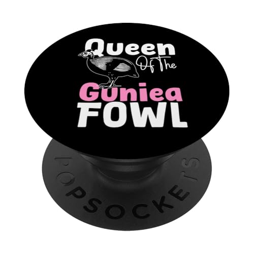 Queen Of The Guinea Fowl PopSockets Klebender PopGrip von Helmperlhuhn Perlhuhnfamilie Design Idee