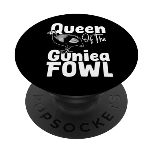 Queen Of The Guinea Fowl PopSockets Klebender PopGrip von Helmperlhuhn Perlhuhnfamilie Design Idee