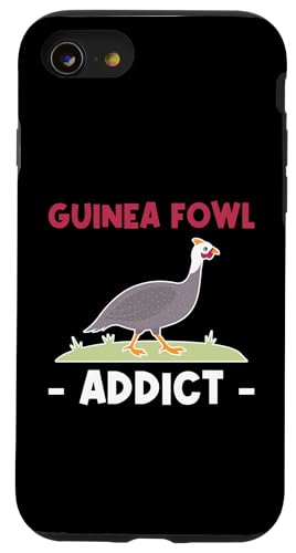 Guinea Fowl Chicken Bird Addict Hülle für iPhone SE (2020) / 7 / 8 von Helmperlhuhn Perlhuhnfamilie Designs Idee