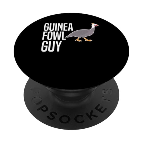 Guinea Fowl Chicken Bird Guy PopSockets Klebender PopGrip von Helmperlhuhn Perlhuhnfamilie Designs Idee
