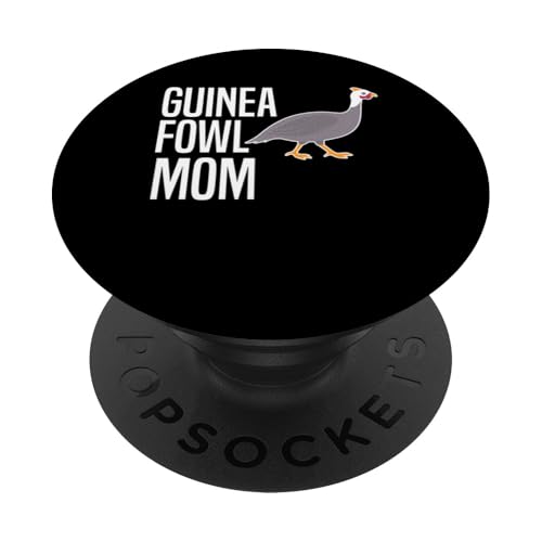 Guinea Fowl Chicken Bird Mom Mothers Day PopSockets Klebender PopGrip von Helmperlhuhn Perlhuhnfamilie Designs Idee