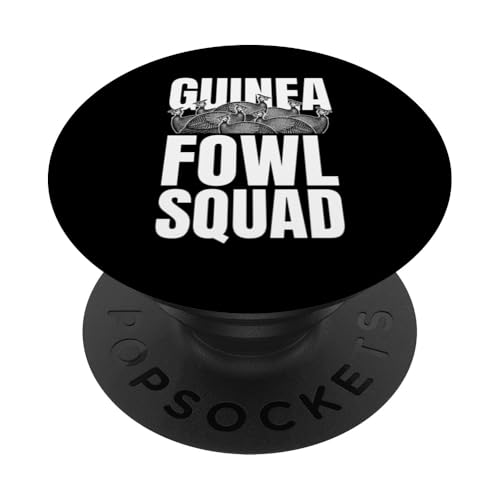 Guinea Fowl Chicken Bird Squad PopSockets Klebender PopGrip von Helmperlhuhn Perlhuhnfamilie Designs Idee