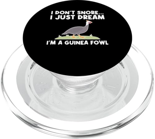 I Dont Snore Guinea Fowl Chicken Bird PopSockets PopGrip für MagSafe von Helmperlhuhn Perlhuhnfamilie Designs Idee