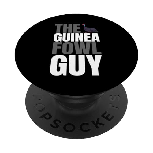 The Guinea Fowl Chicken Bird Guy PopSockets Klebender PopGrip von Helmperlhuhn Perlhuhnfamilie Designs Idee