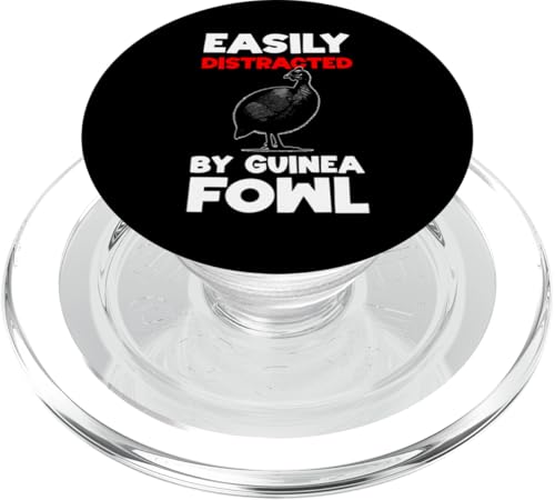 Easily Distracted By Guinea Fowl Chicken Bird PopSockets PopGrip für MagSafe von Helmperlhuhn Perlhuhnfamilie Designs Ideen
