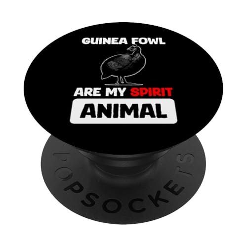 Guinea Fowl Chicken Bird Are My Spirit Animal PopSockets Klebender PopGrip von Helmperlhuhn Perlhuhnfamilie Designs Ideen