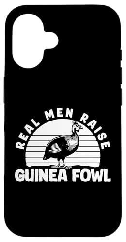 Real Men Raise Guinea Fowl Chicken Bird Hülle für iPhone 16 von Helmperlhuhn Perlhuhnfamilie Designs Ideen