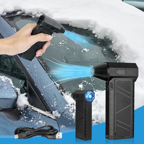 Helmsyde Elektrischer Staubgebläse Druckluft 130000 U/min Compressed Air Duster für die PC Tastaturreinigung Wiederaufladbare Mini Luftgebläse Stufenlos regelbarer Für die Reinigung von Auto Sofa Laub von Helmsyde