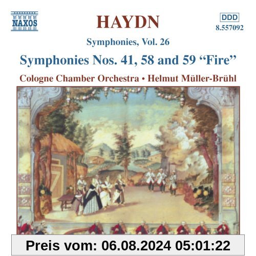 Symphonien Vol. 26 (Nr. 41, 58, 59 von Helmut Müller-Brühl