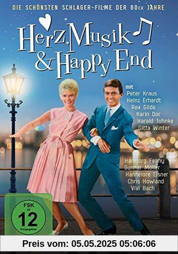 Herz, Musik & Happy End - Die schönsten Schlager-Filme der 60er Jahre [4 DVDs] (Am Sonntag will mein Süßer mit mir segeln gehn - Wenn man Baden geht auf Teneriffa und fünf weitere Filme) von Helmuth M. Backhaus