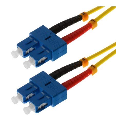 HELOS LWL Kabel DE Red SC/SC Duplex 9/125?M OS2 Amarillo 0,5 m von Helos