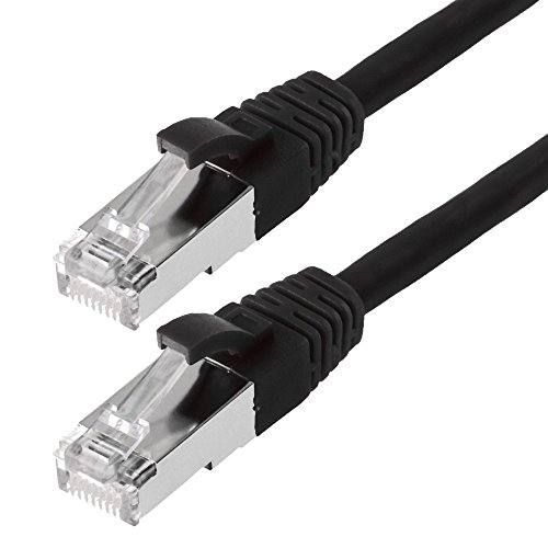 Helos 131882 10 m CAT5E SF/UTP (S-FTP) schwarz Netzwerk-Kabel ? Netzwerk-Kabel (10 m, Cat5e, SF/UTP (S-FTP), RJ-45, RJ-45, schwarz) von Helos