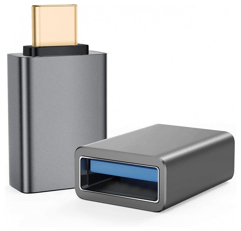 Helos 288362 - Adapter - USB A - Type C - dunkelgrau USB-Adapter von Helos