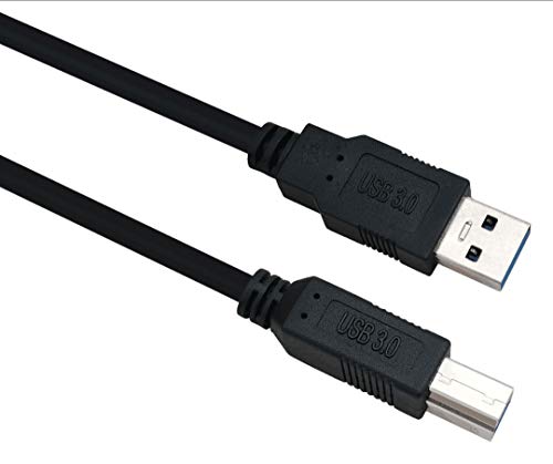 Helos Anschlusskabel, USB 3.0 A Stecker/B Stecker, 1,0m, schwarz von Helos