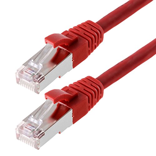 Helos CAT 5e Patchkabel (SF/UTP, 1 m) rot von Helos