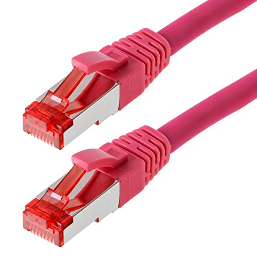 Helos Patchkabel S/FTP Cat 6 Magenta 7,5m von Helos