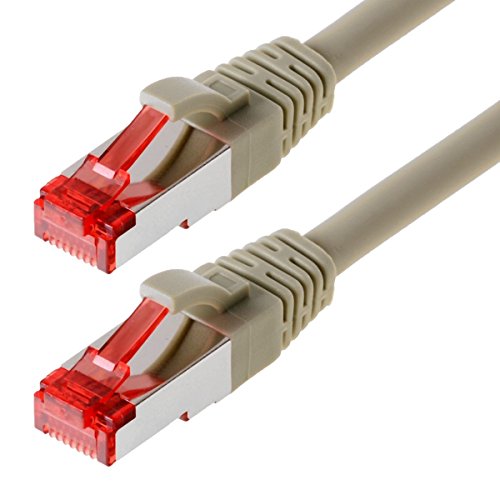 Helos Patchkabel S/FTP Cat 6 grau 0,25m von Helos