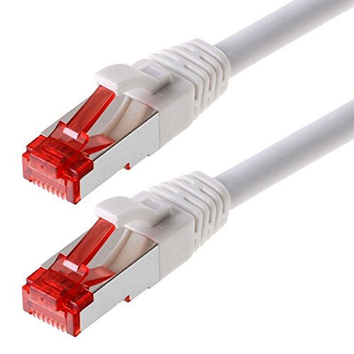 Helos Patchkabel S/FTP Cat 6 weiss 1,5m von Helos