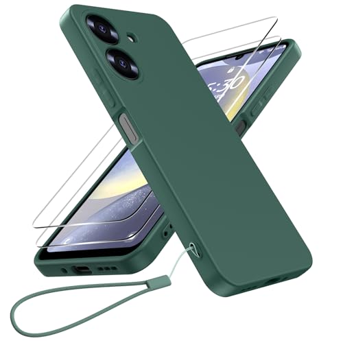 Helssitot Silikon Handyhülle Kompatibel mit Xiaomi Redmi 13 C/Poco C65 Hülle und 2 Stück Schutzfolie,Kameraschutz,Weiche TPU Dünn Stoßfestem Schutzhülle Cover Case, Grün Helssitot Silikon Handyhülle Kompatibel mit Xiaomi Redmi 13 C/Poco C65 Hülle und 2 Stück Schutzfolie,Kameraschutz,Weiche TPU Dünn Stoßfestem Schutzhülle Cover Case, Grün von Helssitot