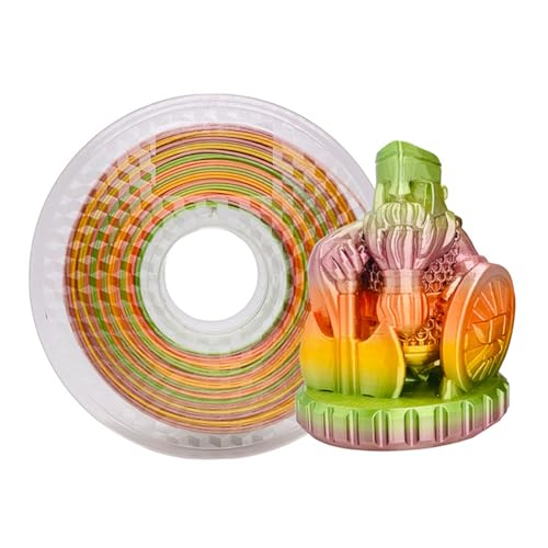 3D Drucker Filament, 3D Stift Filament PLA, 3D Printer Filament, 3D Pen Filament, 3D Stifte Glühfaden PLA, Kompatibel mit Den Meisten 3D-Druckern, 1,75 mm Durchmesser, 250 g, Regenbogenfarben von Helweet