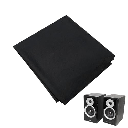 Akutik Stoff für Lautsprecher, Lautsprecher Schutzhülle, Lautsprecherabdeckung, Schützen Sie Ihre Lautsprecherausrüstung vor Staub, Kratzern und Beschädigungen, Lautsprecher Grill, 1.6m x 0.5m von Helweet