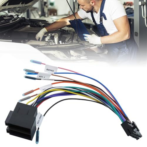 Helweet ISO Adapter, Autoradio Adapter, Autoradio Kabelbaum Adapter, Auto Stereo Kabelbaum, Kabeladapter auf ISO, Kompatibel mit Lenkrad und Rückwärtssteuerungslinien, Geeignet für Autoradio Helweet ISO Adapter, Autoradio Adapter, Autoradio Kabelbaum Adapter, Auto Stereo Kabelbaum, Kabeladapter auf ISO, Kompatibel mit Lenkrad und Rückwärtssteuerungslinien, Geeignet für Autoradio von Helweet