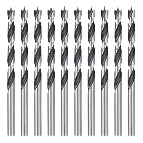 Holzbohrer Set 4mm – 10 Stück Präzisions-Holzspiralbohrer mit Zentrierspitze, Schlangenbohrer aus Kohlenstoffstahl, Lange Holzbohrer für Holz, Spanplatten & Mehr – Profi-Holzbearbeitungsbohrer Holzbohrer Set 4mm – 10 Stück Präzisions-Holzspiralbohrer mit Zentrierspitze, Schlangenbohrer aus Kohlenstoffstahl, Lange Holzbohrer für Holz, Spanplatten & Mehr – Profi-Holzbearbeitungsbohrer von Hemlosk