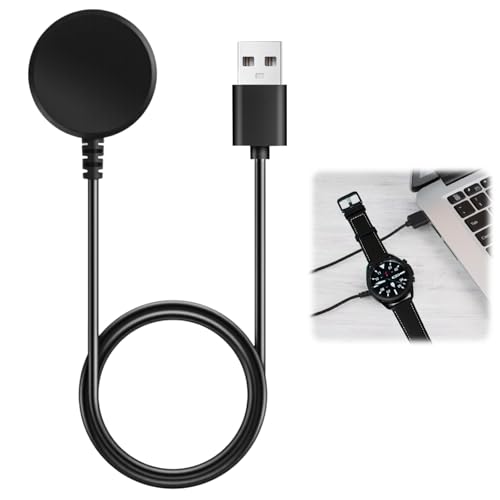 Uhrenladegerät kompatibel mit Samsung Galaxy Watch 7/Fe/6/5/4/4 Classic/3/Active 2/1, Magnetisches Ladegerät mit 100 cm USB-Ladekabel, Schnellladefunktionen, Schwarz Uhrenladegerät kompatibel mit Samsung Galaxy Watch 7/Fe/6/5/4/4 Classic/3/Active 2/1, Magnetisches Ladegerät mit 100 cm USB-Ladekabel, Schnellladefunktionen, Schwarz von Hemlosk