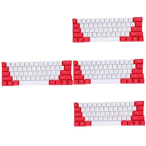 4 Sätze Tastenkappe Mechanische Tastaturtaste Farbige Tastatur Schalten Drahtlose Tastatur Bunte Tastatur Tastaturabdeckung Tastatur Zubehör Office-tastatur Schlüssel Rechner Pbt von Hemobllo