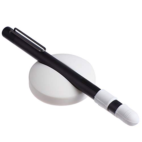 Hemobllo 1 Satz 2 STK Anti-Verlust-schutzhülle Stiftschutz Silikon-spitzenabdeckung Kapazitiver Kugelschreiber Stylus-stiftabdeckung Aus Silikon Kieselgel Weiß Elastizität Bleistiftkappe von Hemobllo