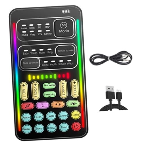 Hemobllo 1 Satz Mini-Soundkarte Stimmwechsler tragbar Gerät Gaming -Mikrofon Werkzeug Sprachwechsler für Live-Streaming Stimmverzerrer Mikrofon-Sprachwechsler Stimmänderung Plastik Hemobllo 1 Satz Mini-Soundkarte Stimmwechsler tragbar Gerät Gaming -Mikrofon Werkzeug Sprachwechsler für Live-Streaming Stimmverzerrer Mikrofon-Sprachwechsler Stimmänderung Plastik von Hemobllo